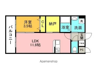 LIFEFIELD二日市南【2階】の間取り