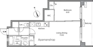 レジディア祐天寺【1階】の間取り