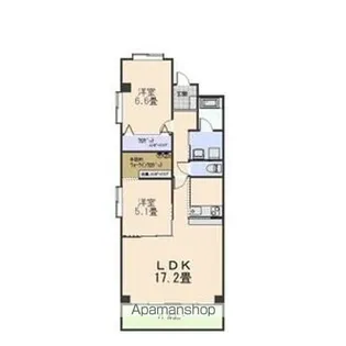 ベルハイツ司【3階】の間取り