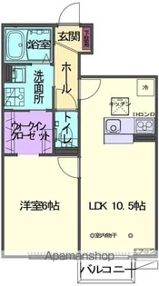 SKY BLUE本館A【1階】の間取り