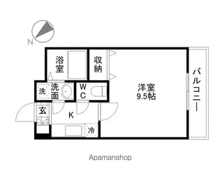 クレスト今宿【3階】の間取り