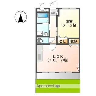 エクセルフジ【1階】の間取り