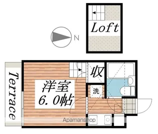 ジュネパレス柏第109【1階】の間取り