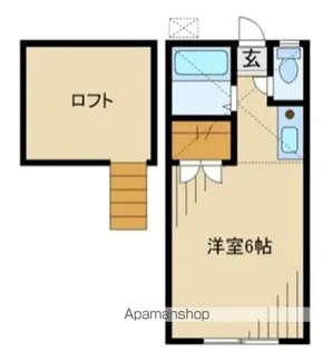 クロノス国分寺【101号室】の間取り