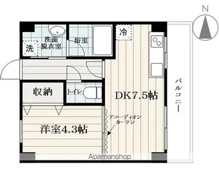 ベルシティ【403号室】の間取り
