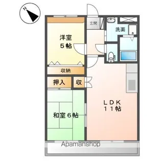 アーバンエイト【2階】の間取り