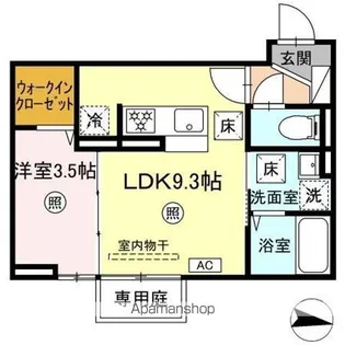 エスト・プラージュ【1階】の間取り