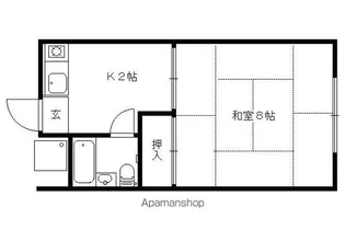 第1兵庫ハイツ【205号室】の間取り