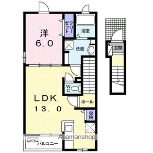アルデバランK&H【2階】の間取り