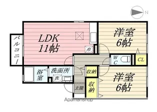 ソレイユ【1階】の間取り