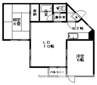 セーフティーハイムポプラ【206号室】の間取り