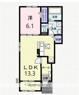大阪府泉大津市西港町【アパート】の間取り