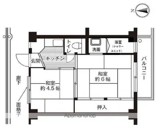 和歌山県御坊市藤田町藤井【マンション】の間取り