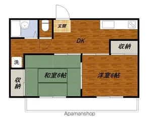 センターハイム【201号室】の間取り
