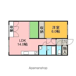 柏恵館Ⅰ【204号室】の間取り