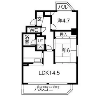 ダイアパレス庄内通【2階】の間取り