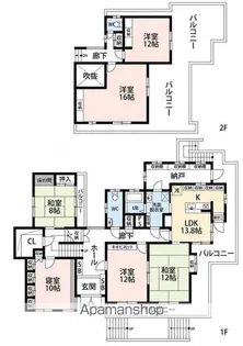 宮城県仙台市青葉区国見3丁目【一戸建】の間取り