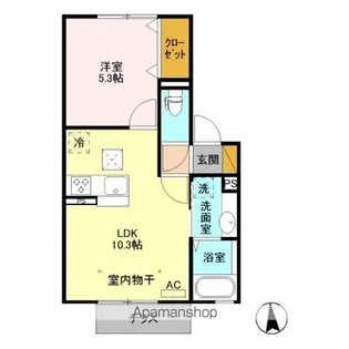 プレミア【1階】の間取り