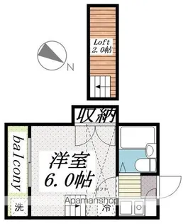 レオパレス江戸川台第03【2階】の間取り