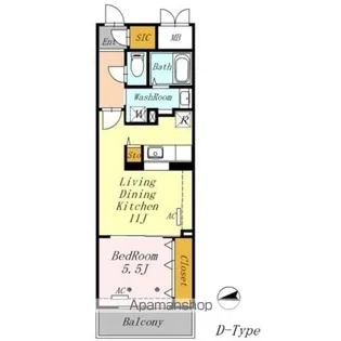 AZALETY上北沢【1階】の間取り