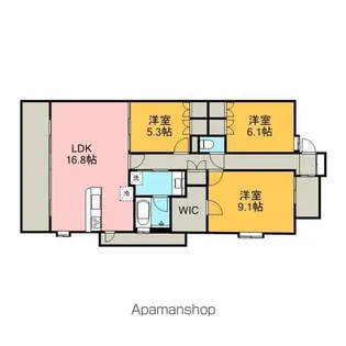 LaSante東白壁【11階】の間取り