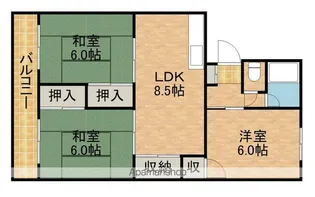 寿マンションC【303号室】の間取り