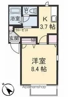 ディアス貴船 A棟【1階】の間取り