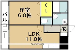 ピーチフローレⅤ【201号室】の間取り