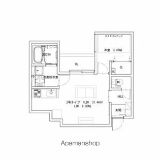REGALEST初芝【1階】の間取り