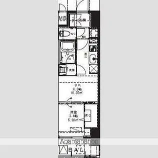 Alivis九条【4階】の間取り