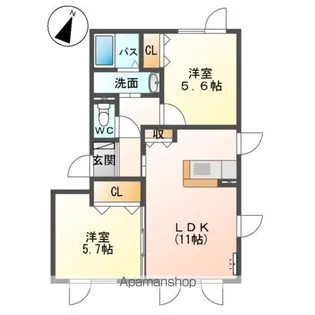 AVEC TOI【1階】の間取り