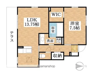 セレーノ【1階】の間取り