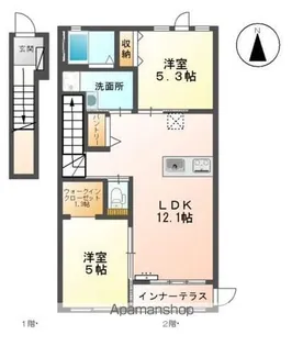 リヴィエール【2階】の間取り