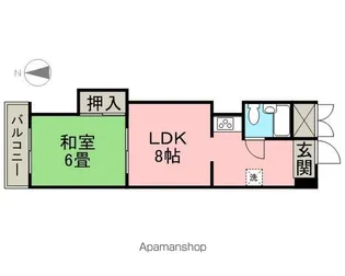 メゾンパール泉【202号室】の間取り