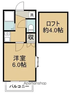 アップルハウス銀杏町A【201号室】の間取り