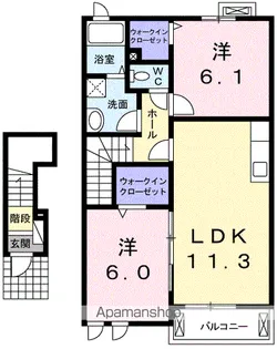 フォレストヒルアネックス【2階】の間取り