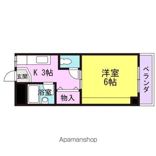ハイツ南苑荘【2階】の間取り