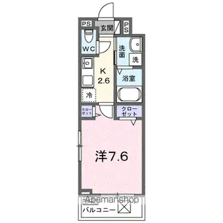 フィオーレ降松M&S【3階】の間取り