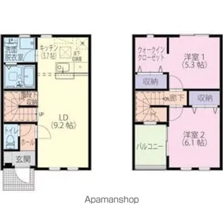 Placido【A号室】の間取り