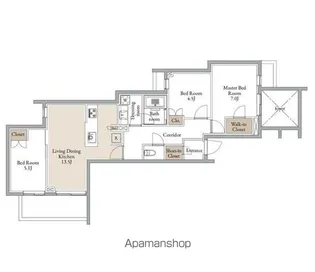 クラリティア横濱反町【2階】の間取り