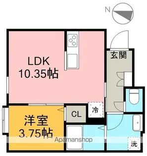 リーブルファイン下之一色町Ⅲ 1号棟【1階】の間取り