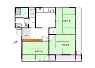 宮城県柴田郡柴田町槻木上町2丁目【アパート】の間取り
