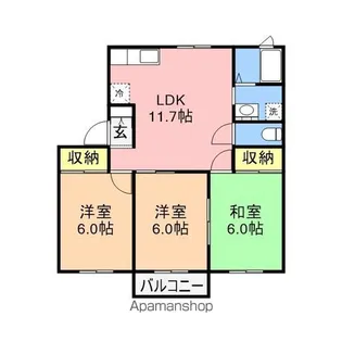 ラ・フォーレシャンブルB【201号室】の間取り