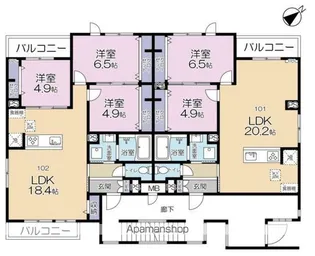 (仮称)流山PJ工事【1階】の間取り