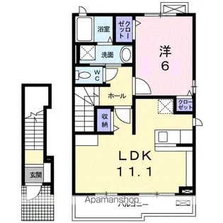 NMON・ⅡI【2階】の間取り