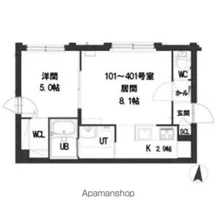 グランメールシャルム山鼻17【3階】の間取り