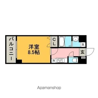 エンクレスト祇園E- 605号【6階】の間取り