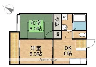 ノーブル後庵【1階】の間取り