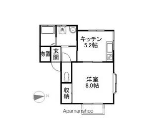 ハイツロイアルティⅡ【201号室】の間取り