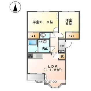 エターナル【1階】の間取り